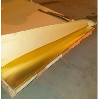 Лист латунный ДПРНТ 10x600x1200 мм Л63 ГОСТ 2208-2007